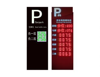 車(chē)位引導系統分層顯示屏